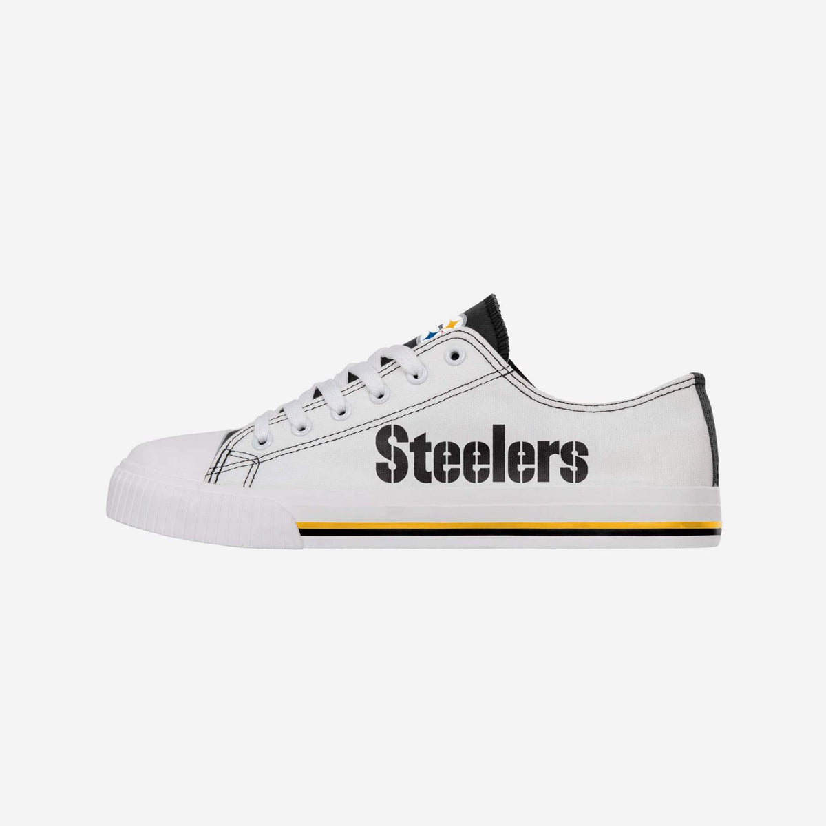 Steelers, Shoes, Pittsburgh Steelers Logopattern Zipper Canvas Sneakers