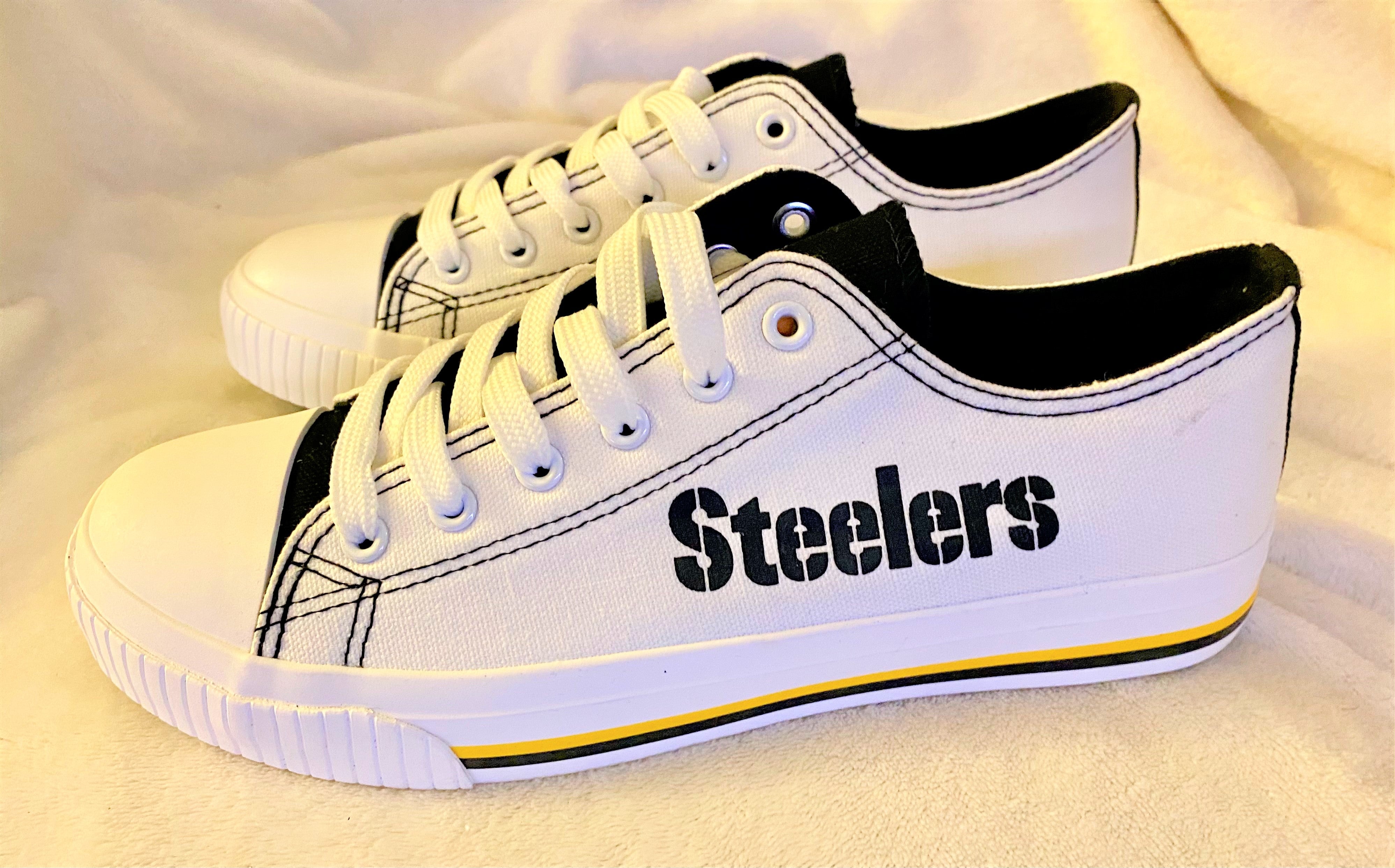 Pittsburg Steelers Canvas Sneakers- Mens Size 7